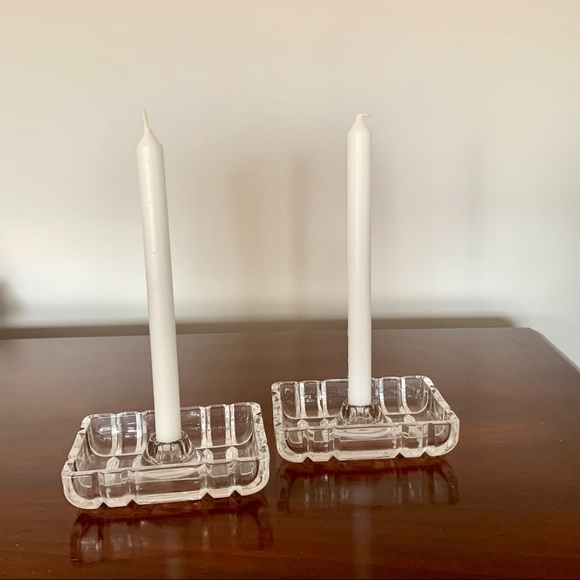 Lead Crystal Mini Candle Holders - Picture 2 of 9